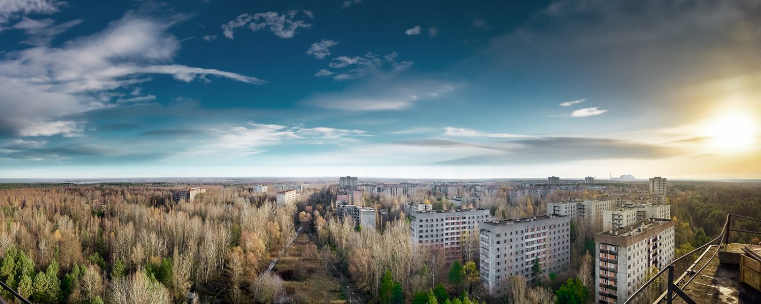 Veduta dall'alto di Pripyat